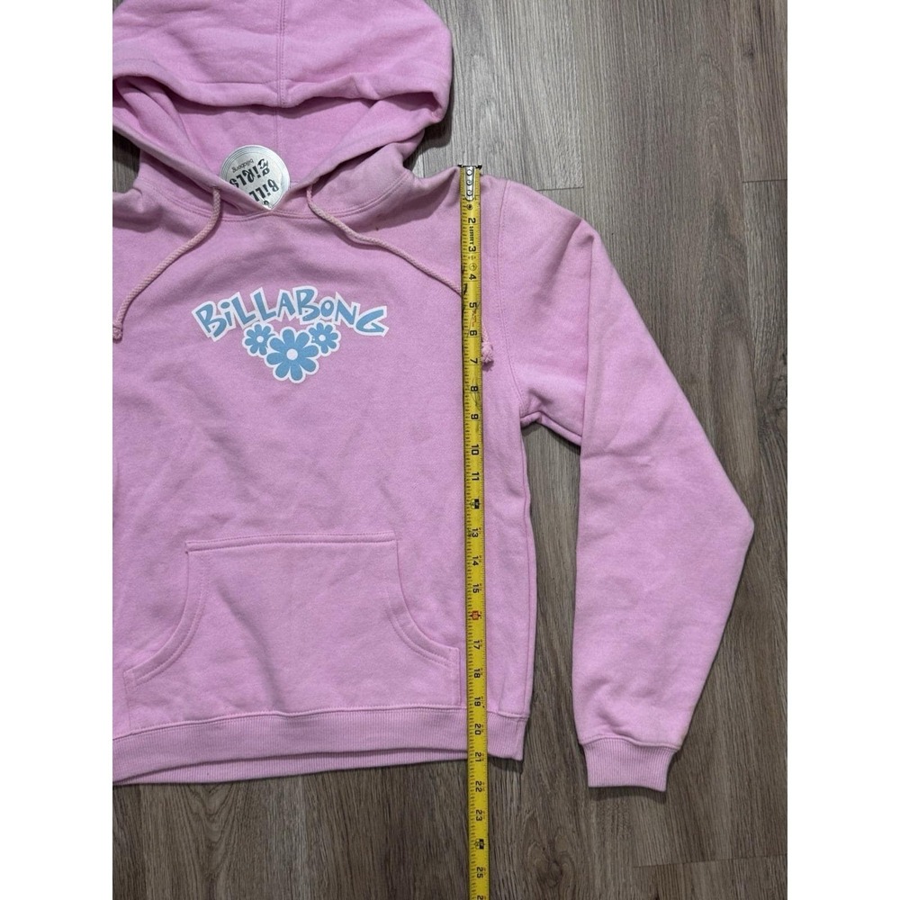 Y2K Billabong Logo Pink Women Teenage Hoodie Size L - Picture 2 of 13